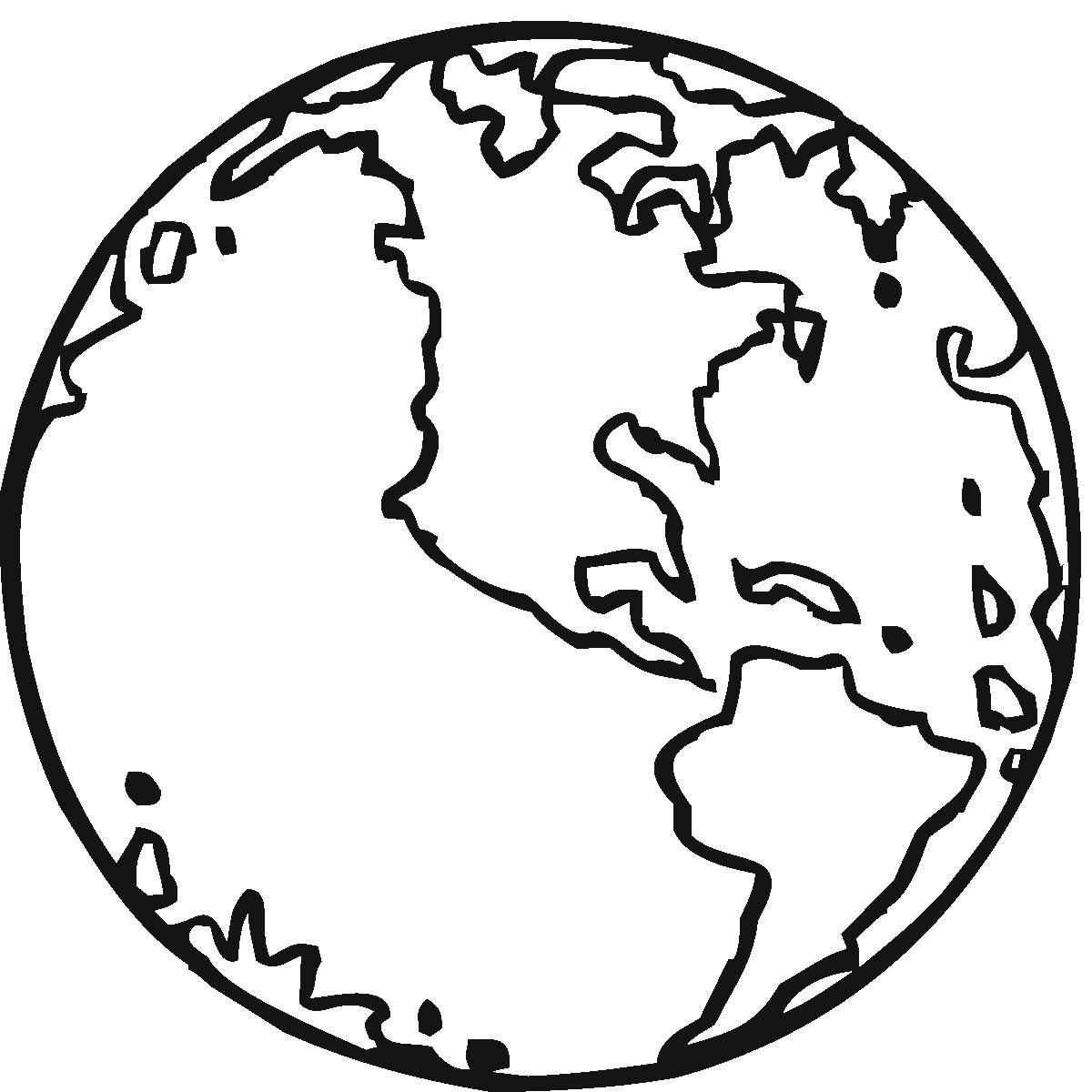 Line Drawing Earth ClipArt Best