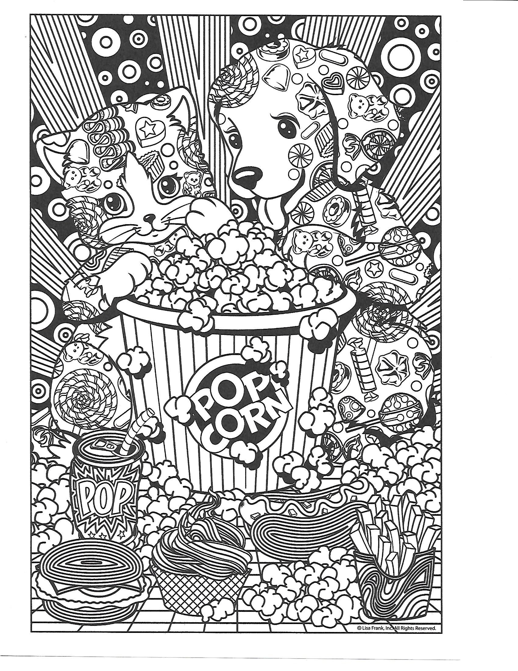 Adult Lisa Frank Coloring Pages