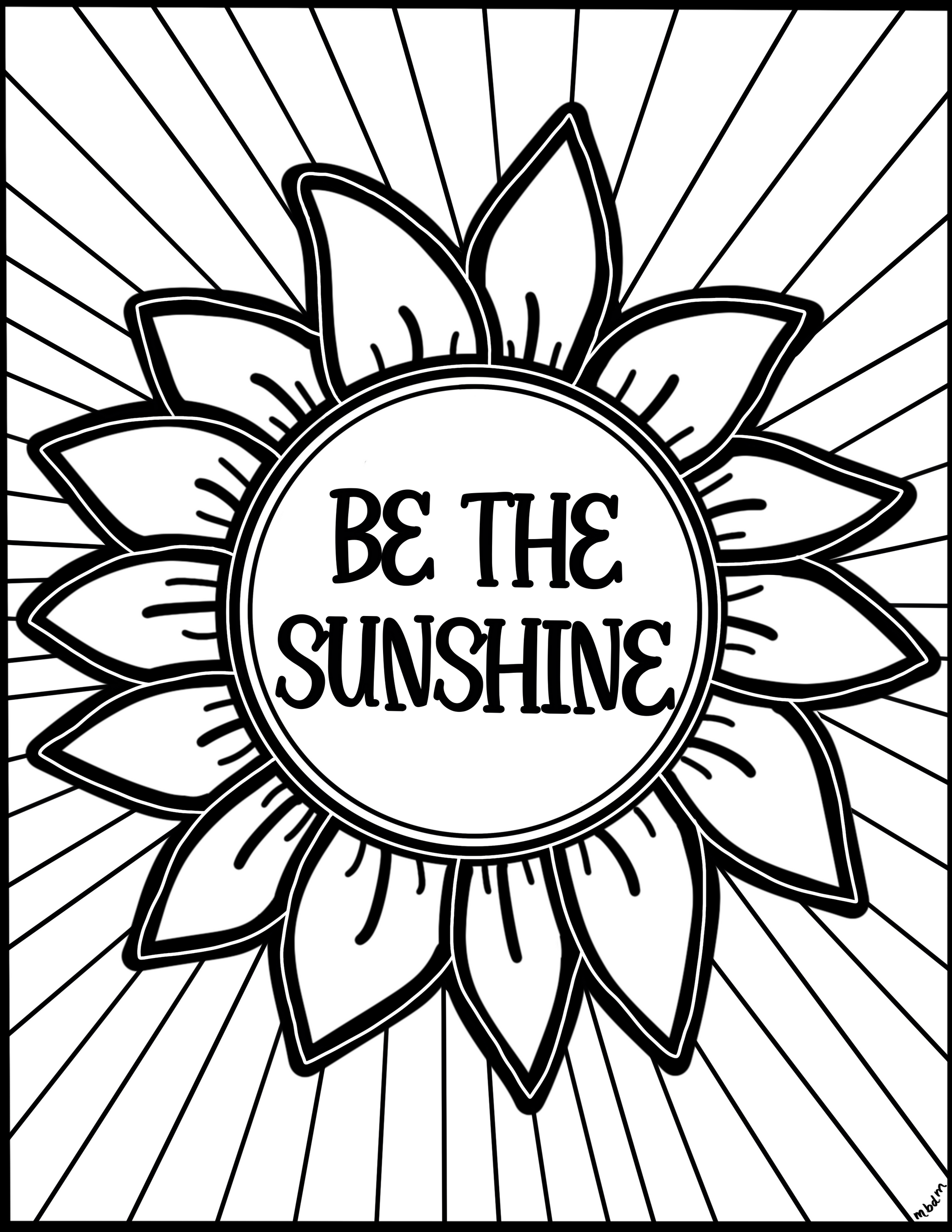 Little Miss Sunshine Coloring Page Coloring Pages