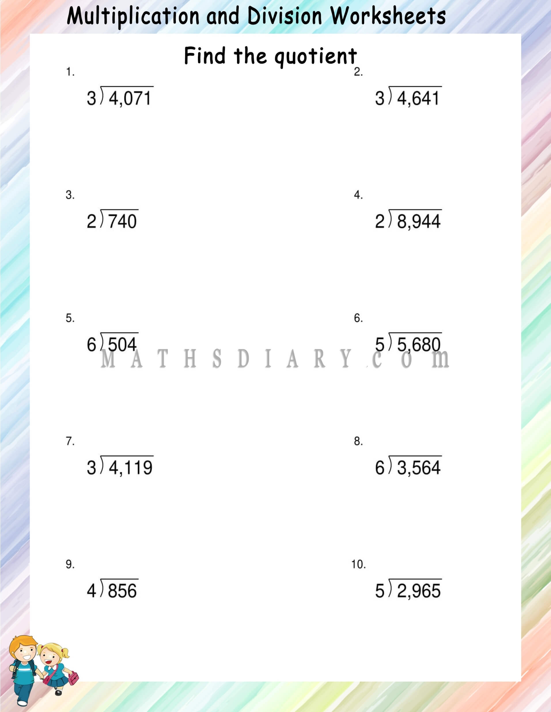 Long Division Without Remainder Worksheets Zhenzheng sg Worksheets 