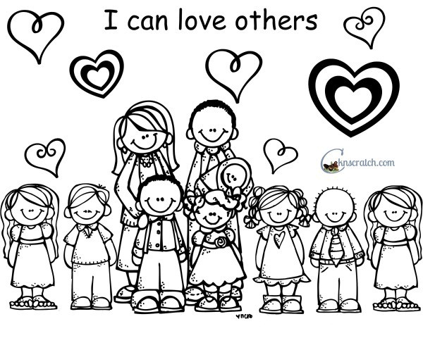 Love One Another Coloring Pages Coloring Home