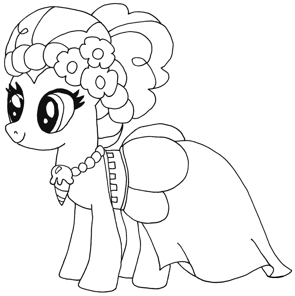 Lovely Pinkie Pie Coloring Page Free Printable Coloring Pages For Kids