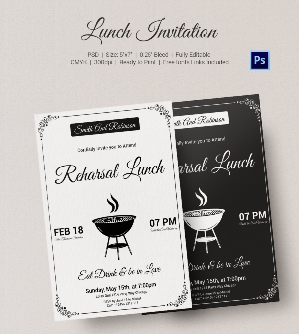 Lunch Invitation Template 25 Free PSD PDF Documents Download Free 