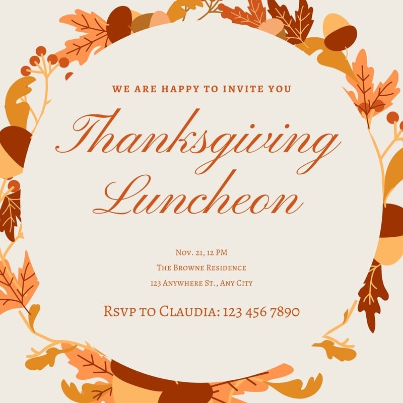 ladies luncheon invitation template free