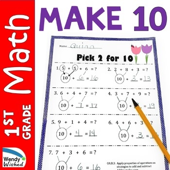 Make 10 Math Worksheets By Wendy Wished Teachers Pay Teachers