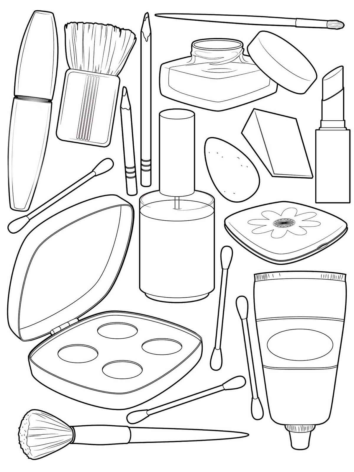 Coloring Pages Of Makeup
