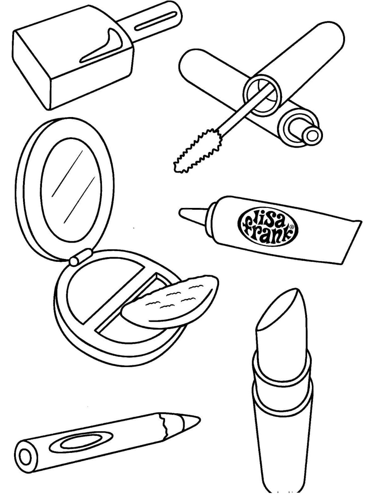 Makeup Set Coloring Page Free Printable Coloring Pages For Kids