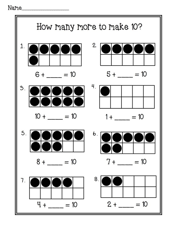 Making Ten Math Worksheets Printable Word Searches