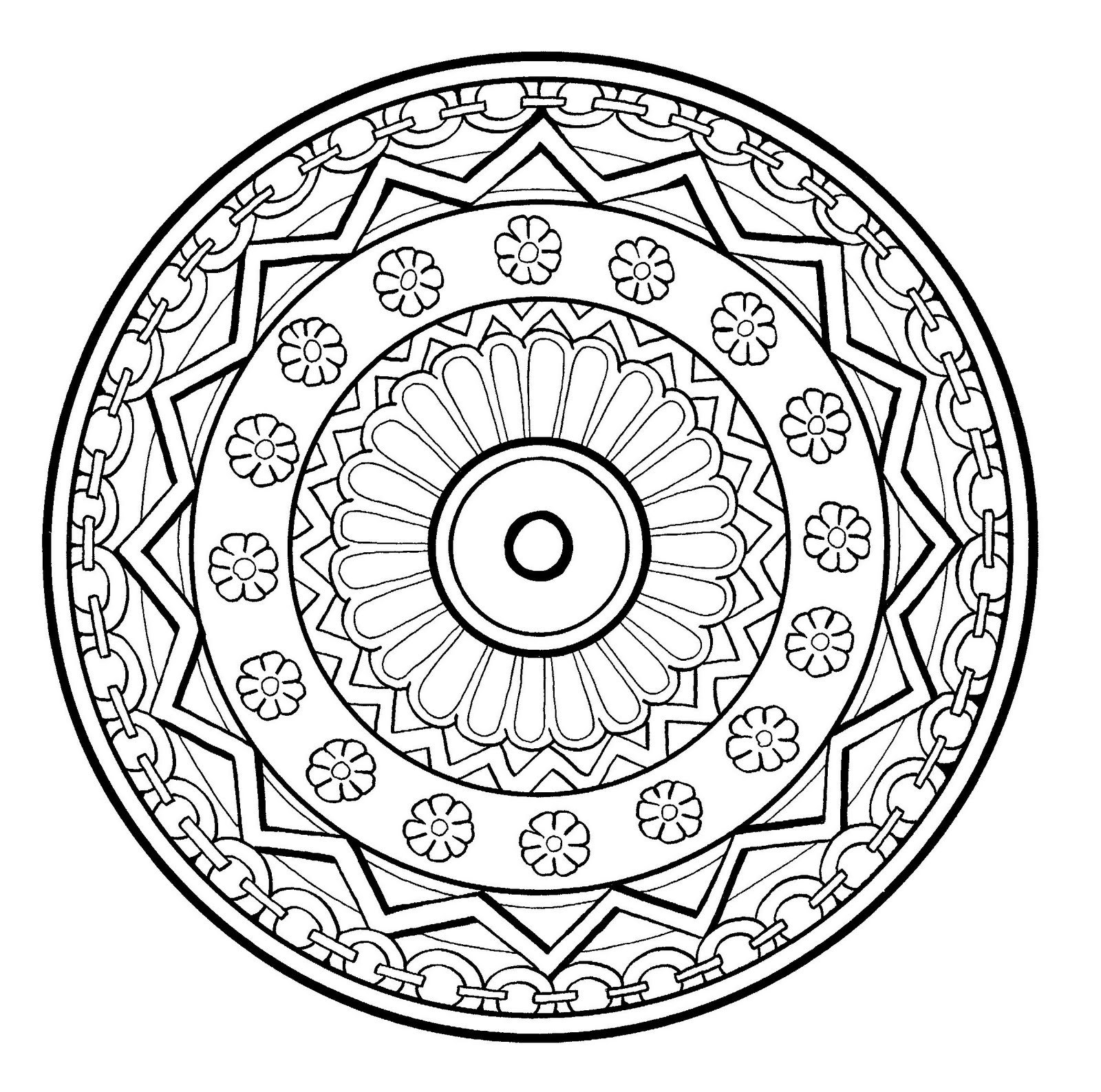 free mandalas coloring pages