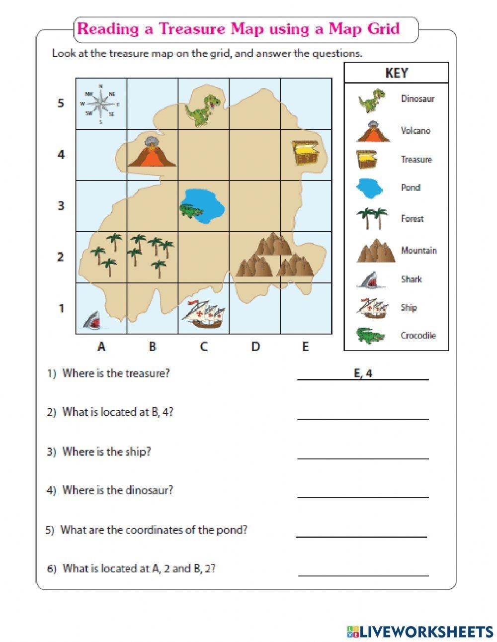 Mapping Coordinates Worksheet Live Worksheets Worksheets Library