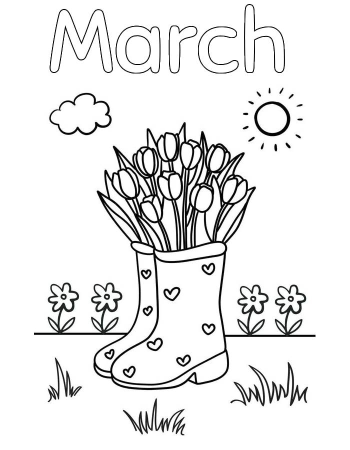 march coloring pages printable free