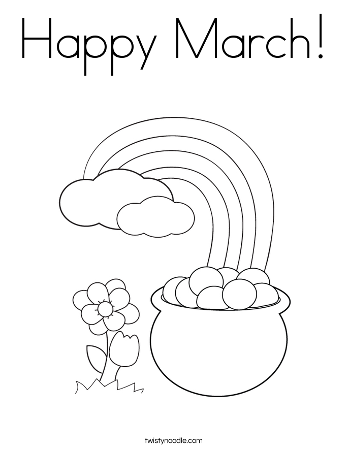 March Coloring Pages Printable Coloring Home