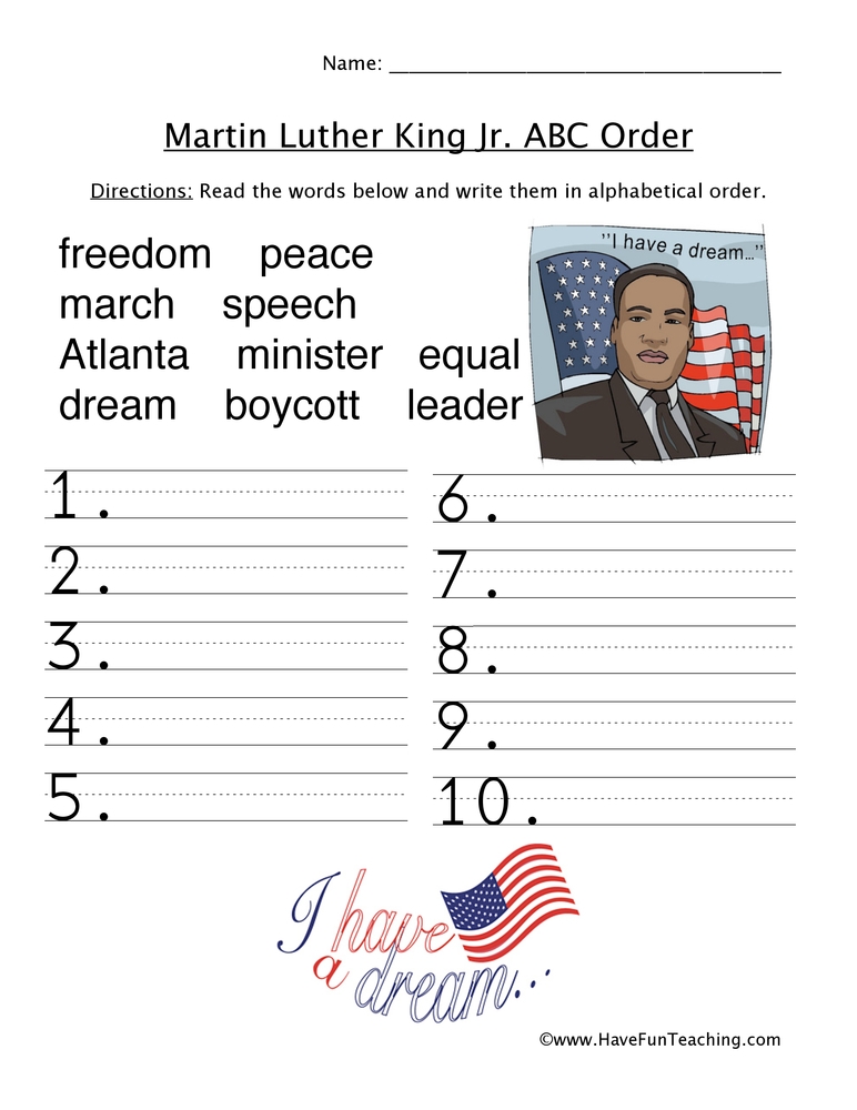 Martin Luther King Jr For Kids Printable Reader To Color And Learn 