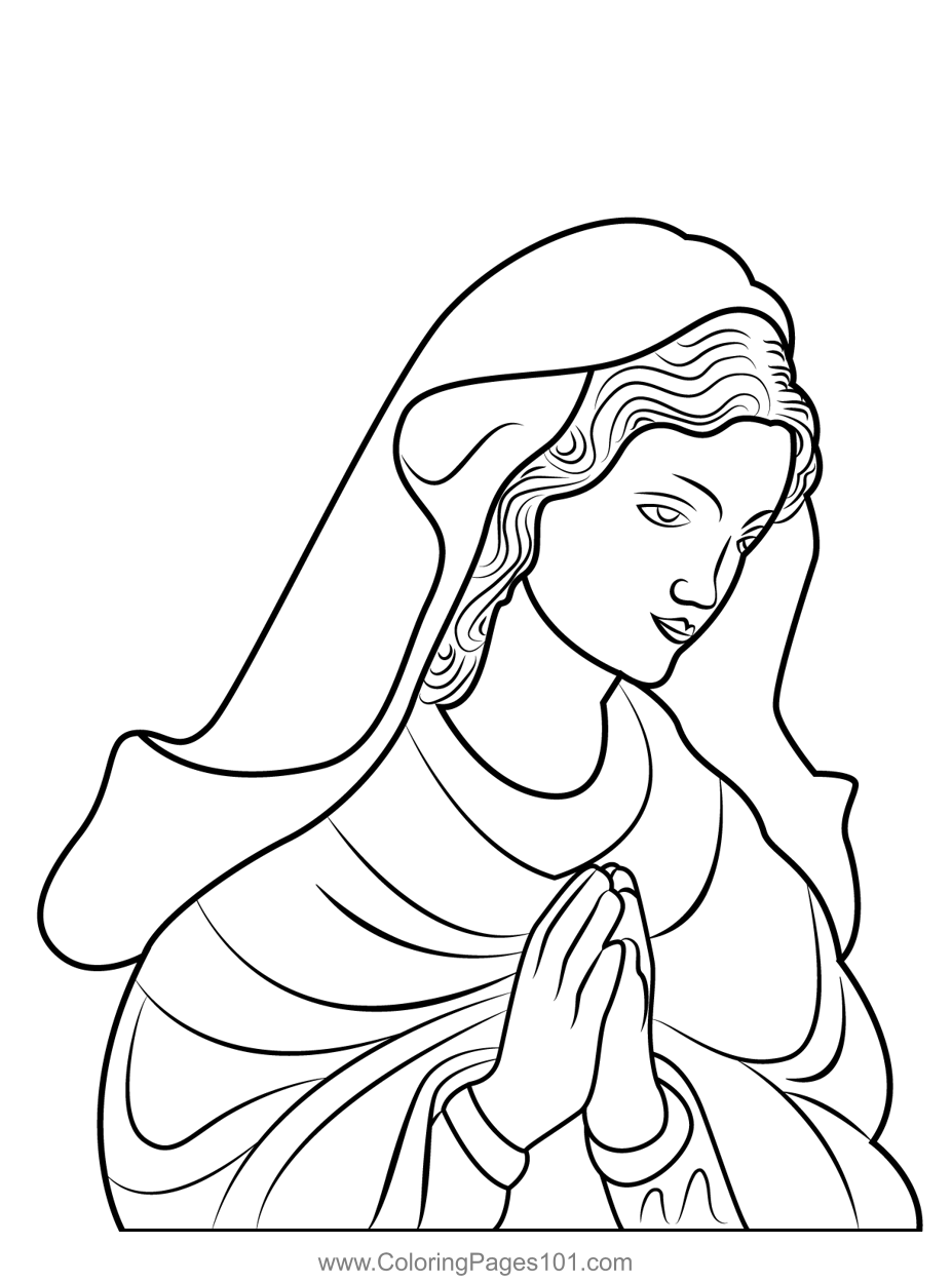 Coloring Page Of A Mother