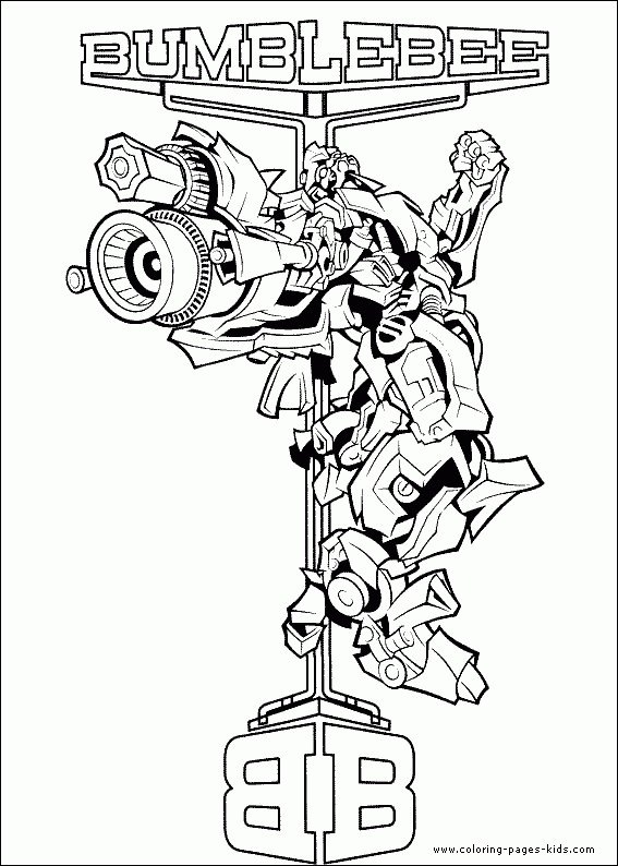 Transformers Bumblebee Coloring Pages