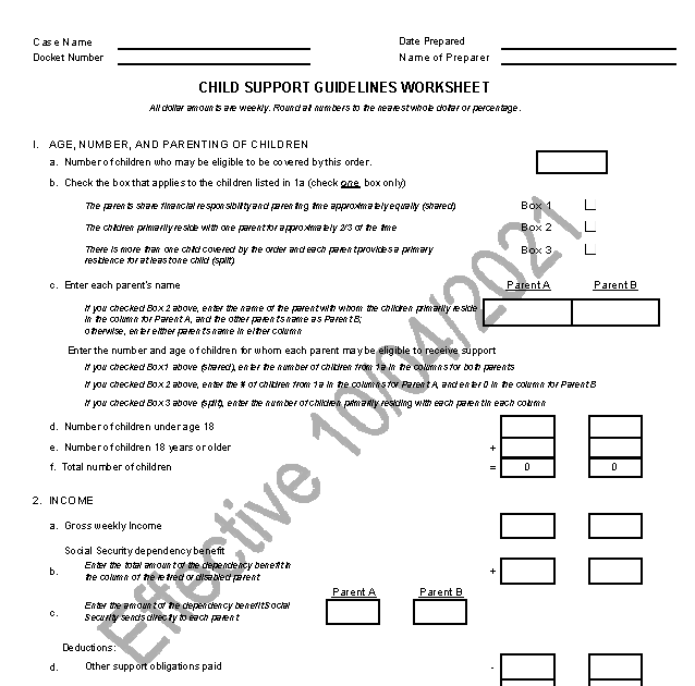 Massachusetts Child Support Guidelines News Minor Update In July 