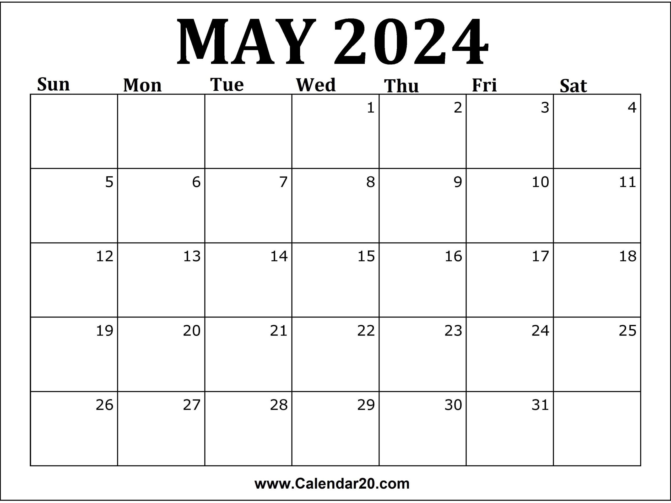 May 2025 Calendar Printable Template 2025 Peter L Madsen