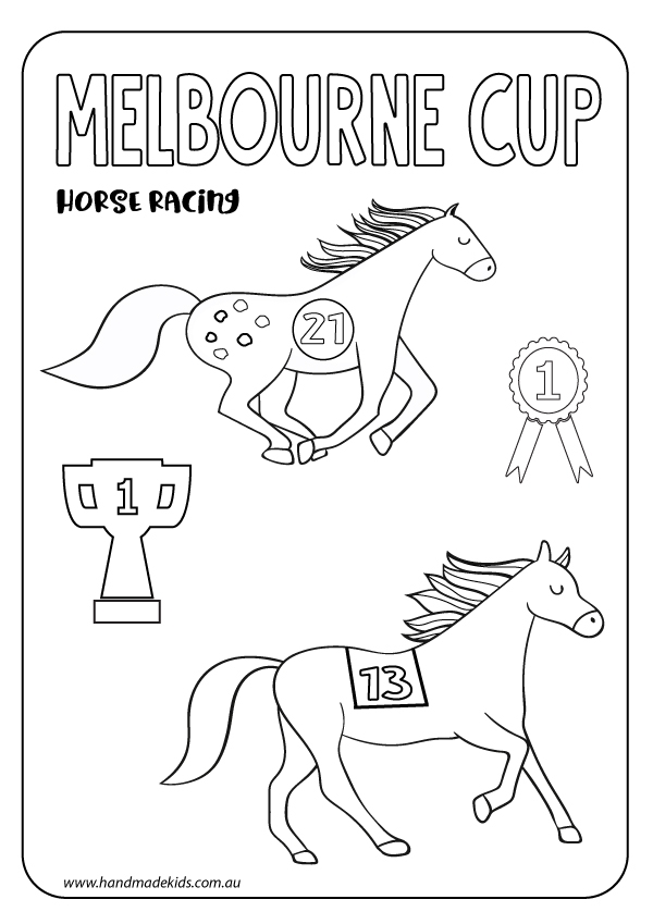 Melbourne Cup Printables Handmade KidsHandmade Kids