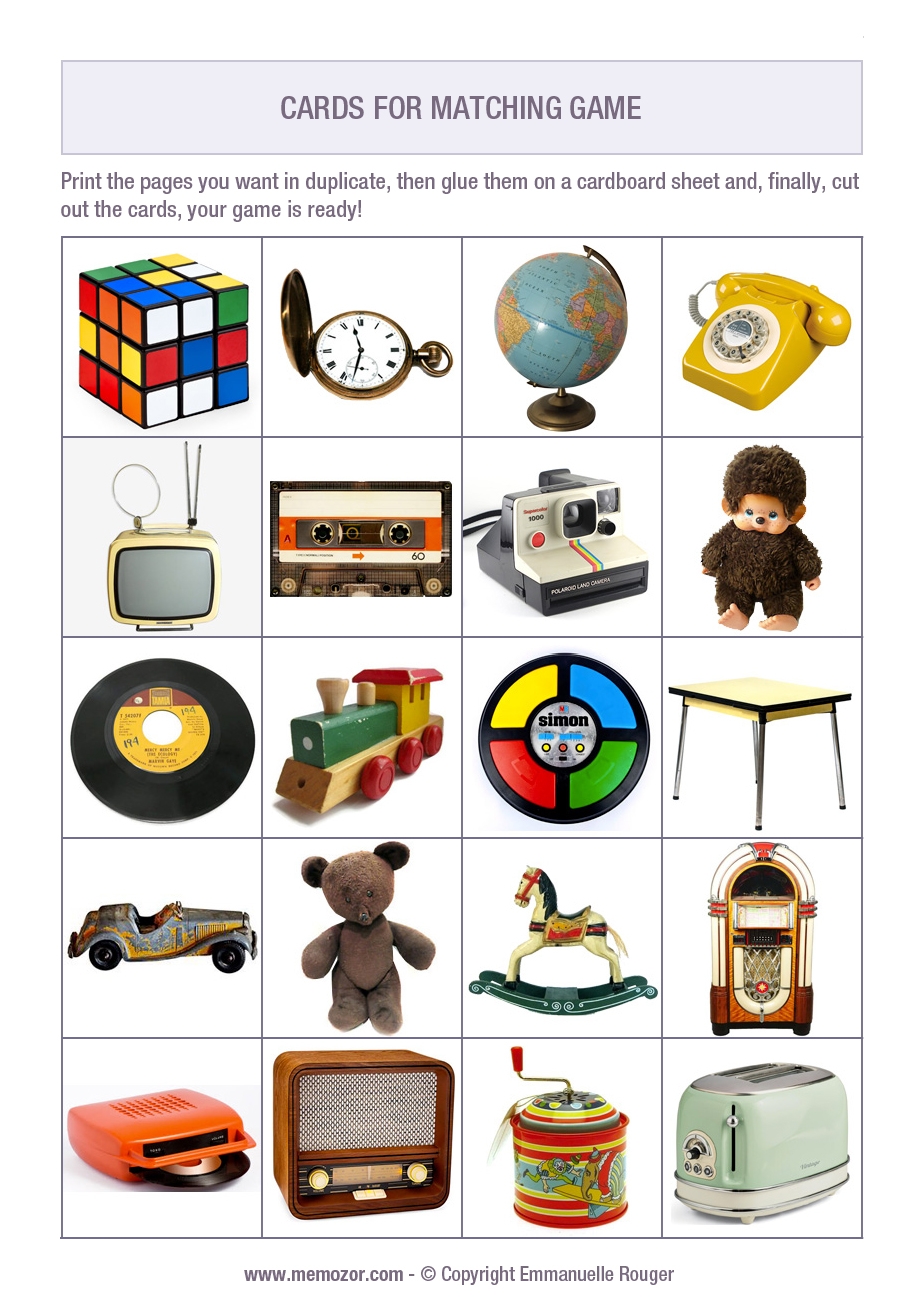 Memory Games For Seniors Printable