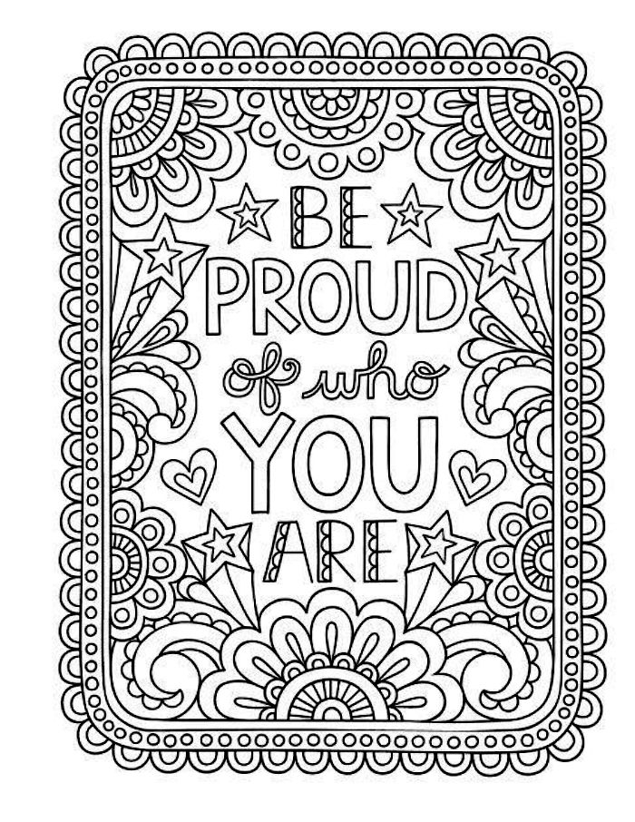 Mental Health Therapeutic Coloring Page Free Printable PDF 