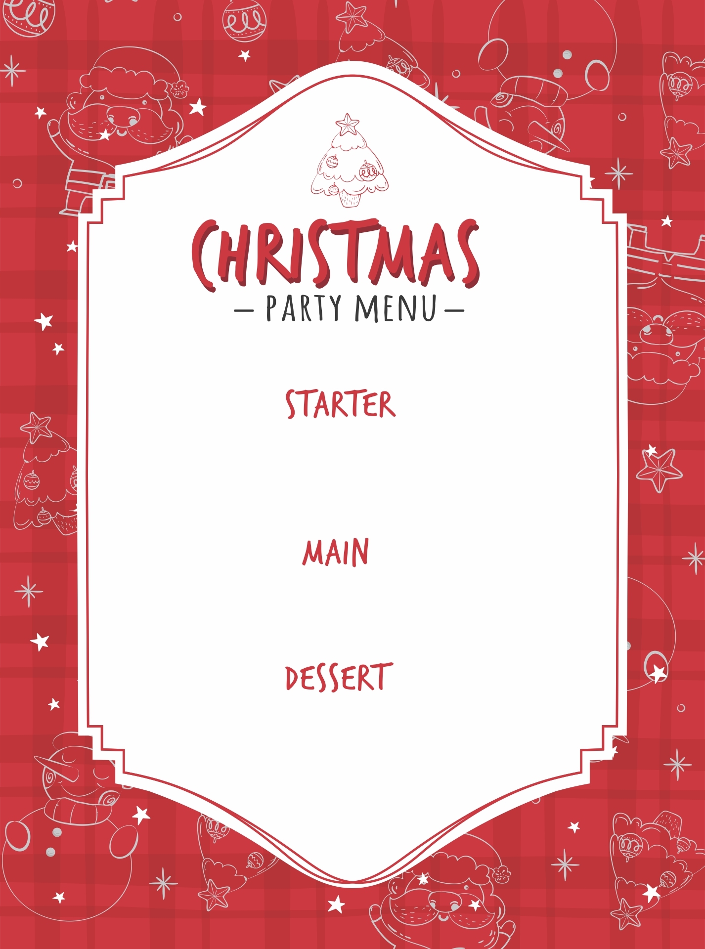 Menu Template Free Printable CC Alcala Norte