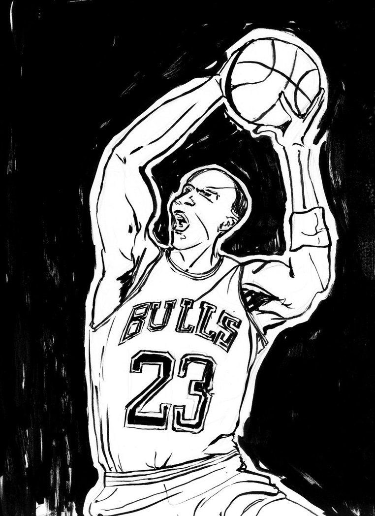 Michael Jordan Coloring Pages Free Coloring Home