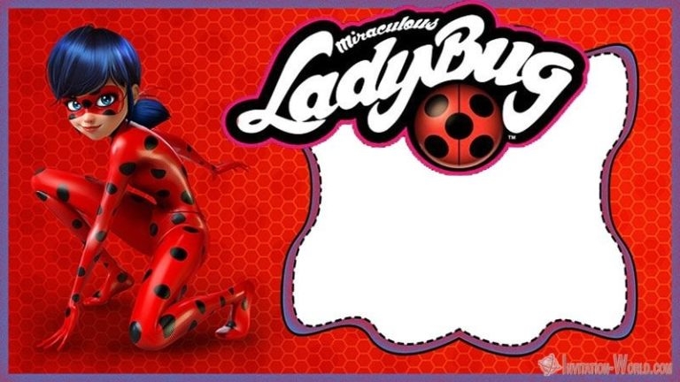 Miraculous Ladybug Invitation Template Invitation World