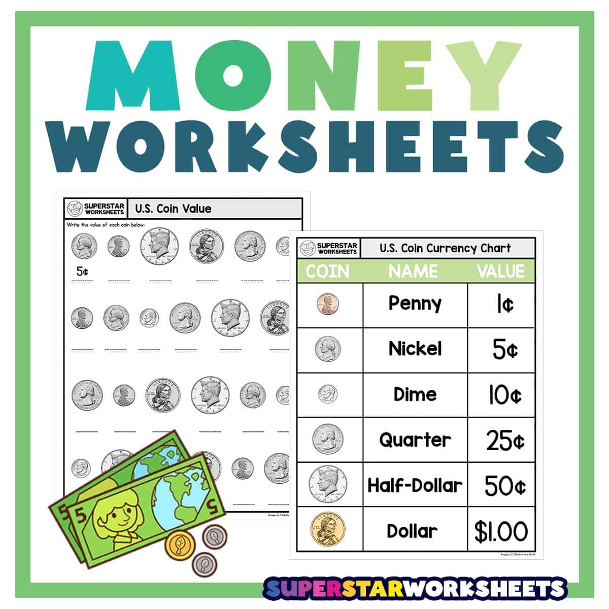 learning money worksheets