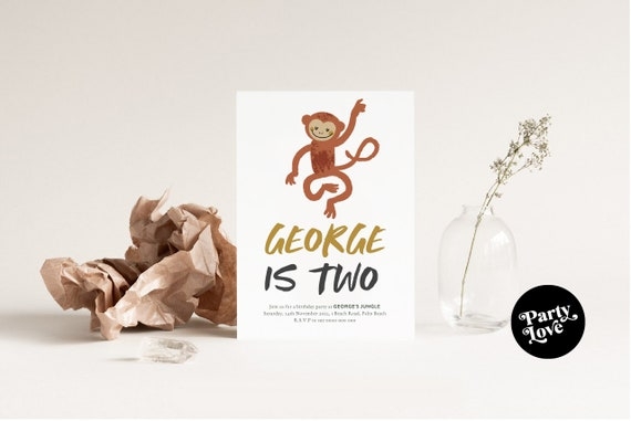 jungle animal invitation templates