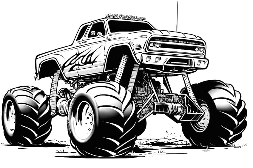 Monster Truck Preschool Pages 12 New Monster Truck Printables 