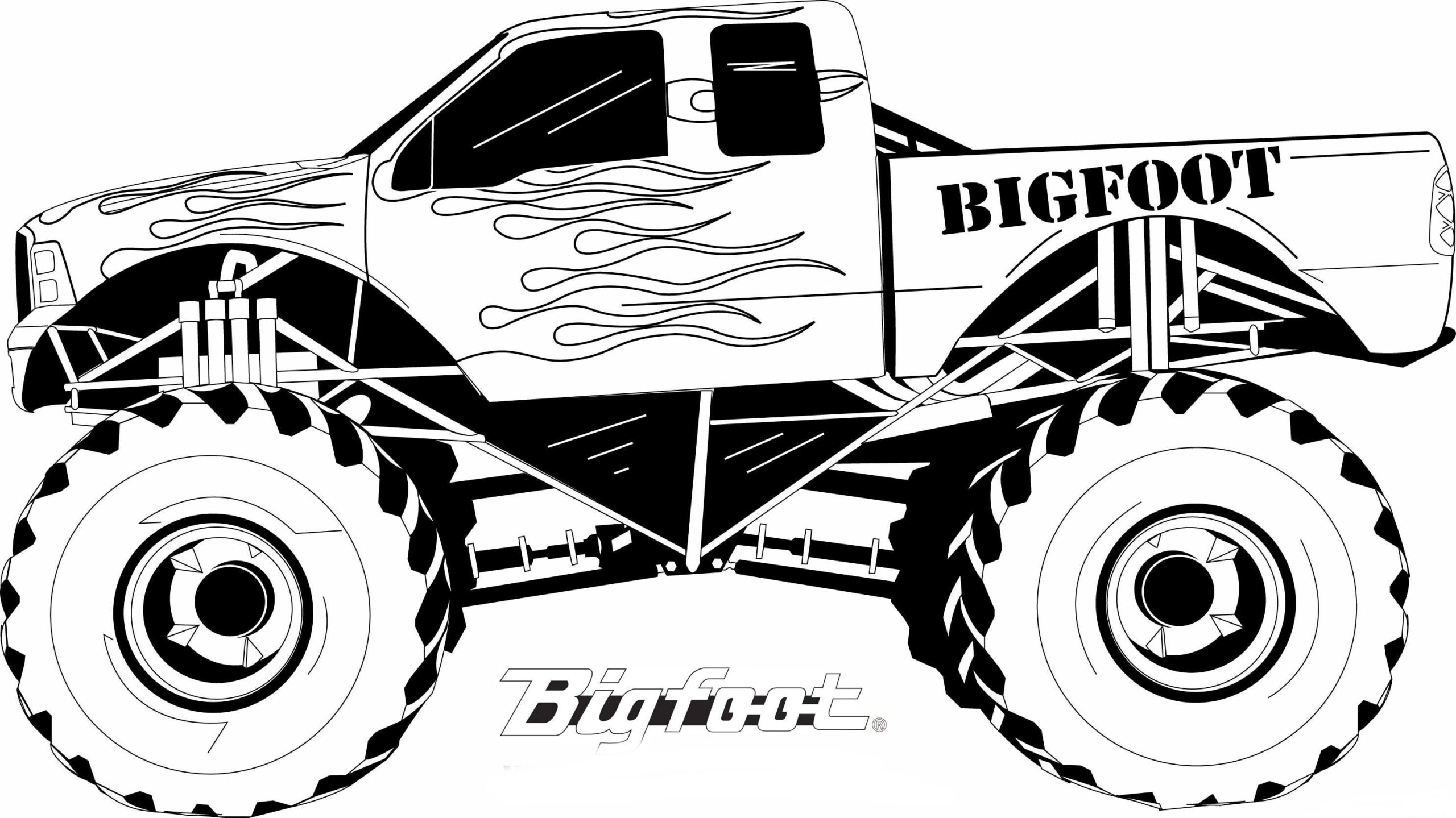 Monster Truck Speed Coloring Pages Free Printable Coloring Pages