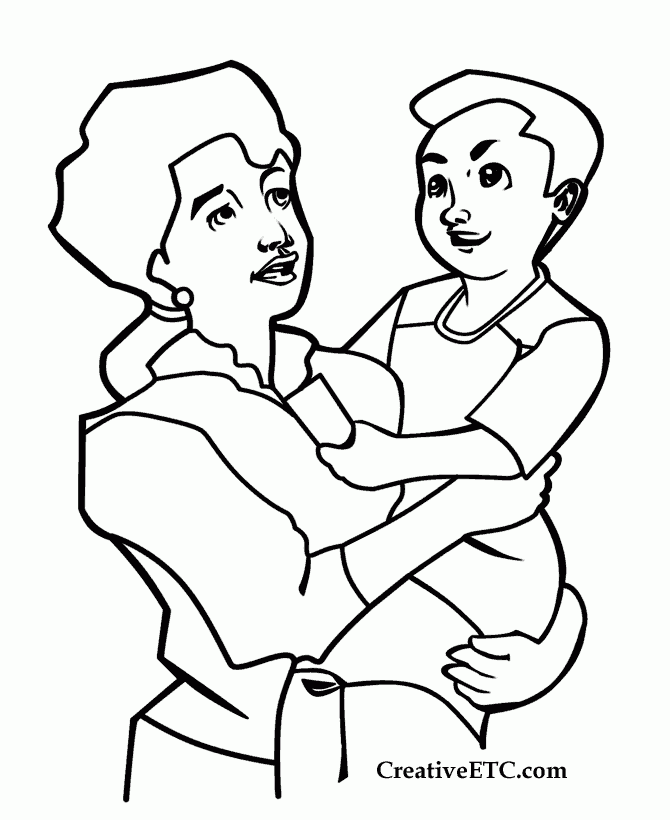 Mother 39 s Day Coloring Page 2