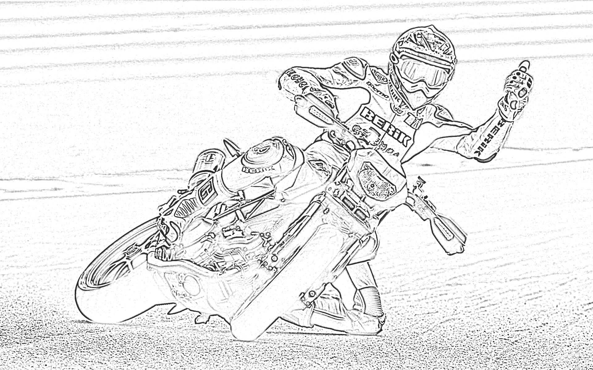 Motorcycle Printable Coloring Pages