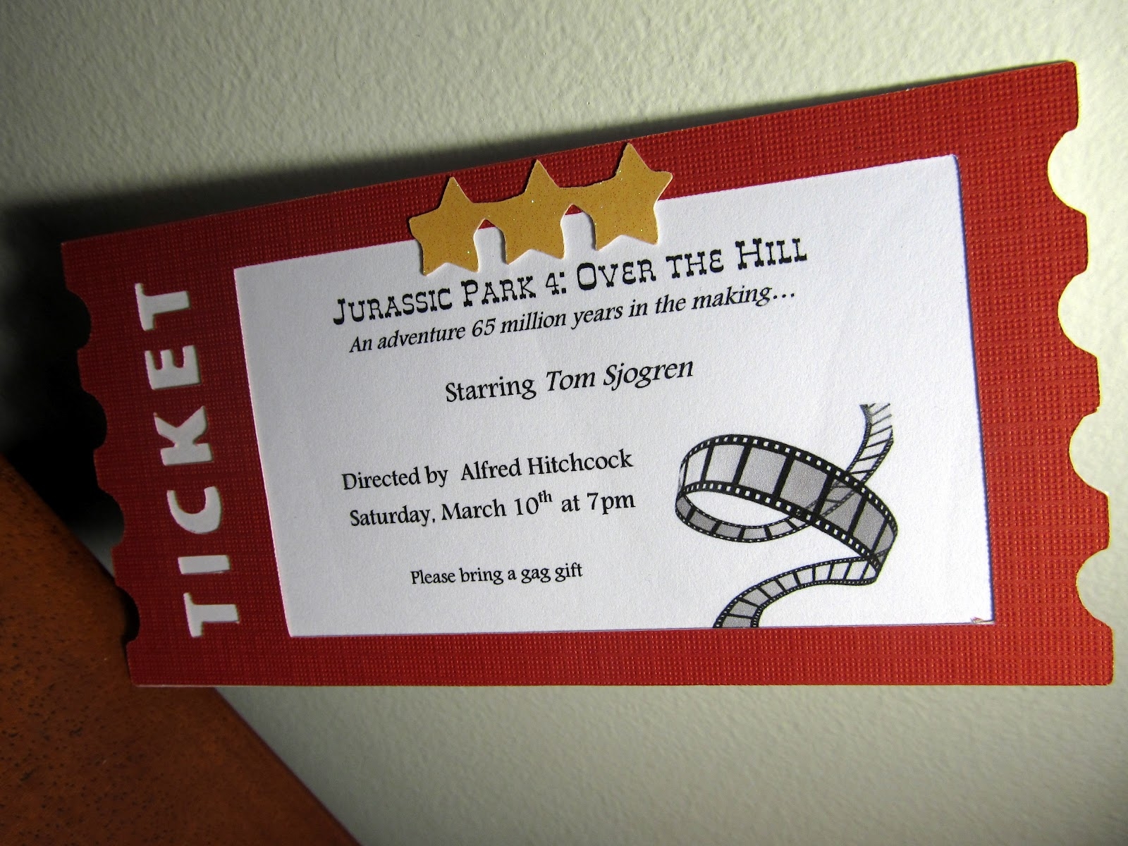 Movie Ticket Birthday Invitations Template Free Collection