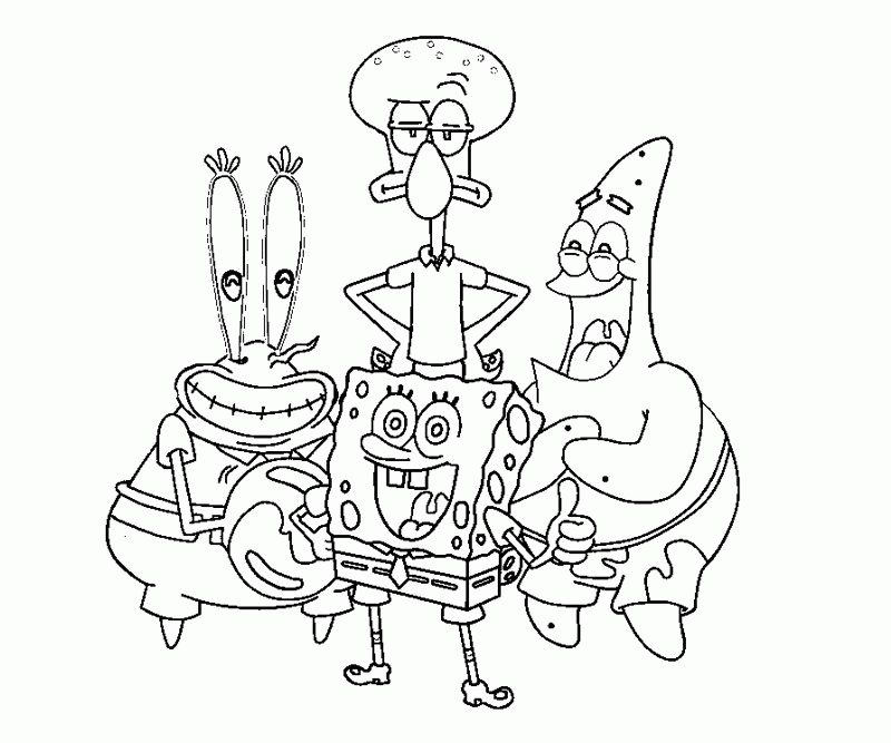 Mr Krabs Coloring Pages Coloring Home