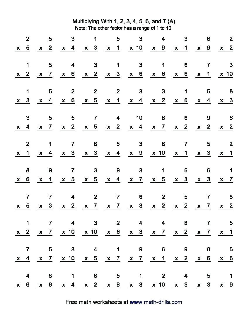 Multiplication 4s Worksheet Multiplication Worksheets