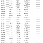 Multiplication Drills 12s Multiplication Worksheets