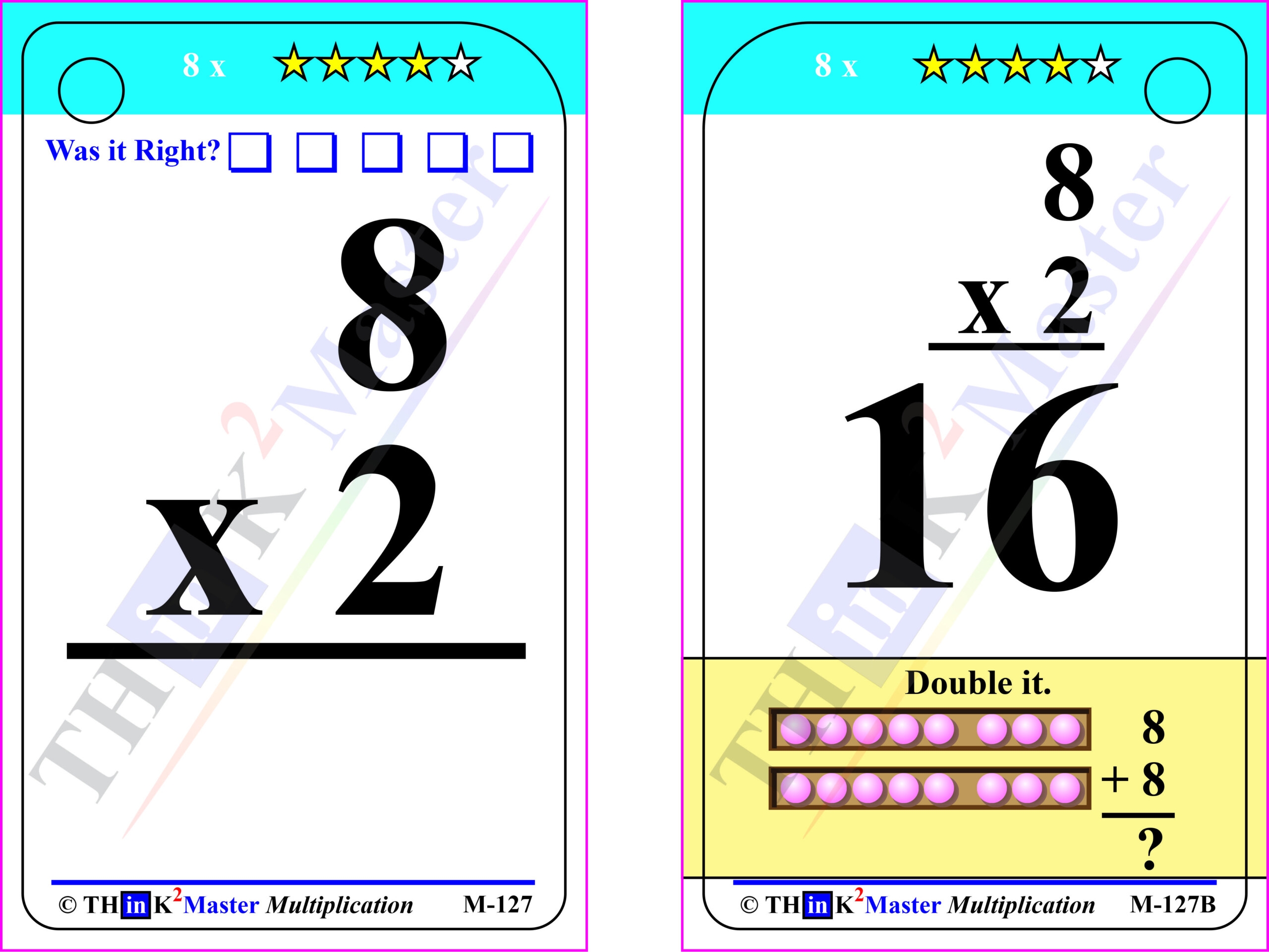 12 multiplication flash cards printable