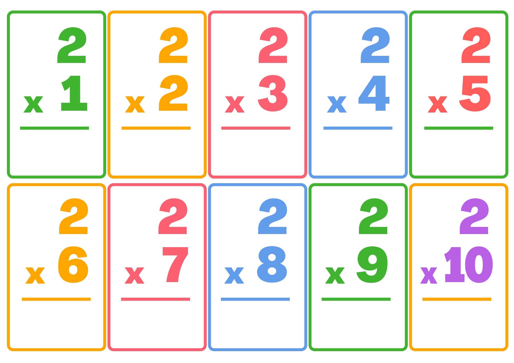 5 facts printable flash cards
