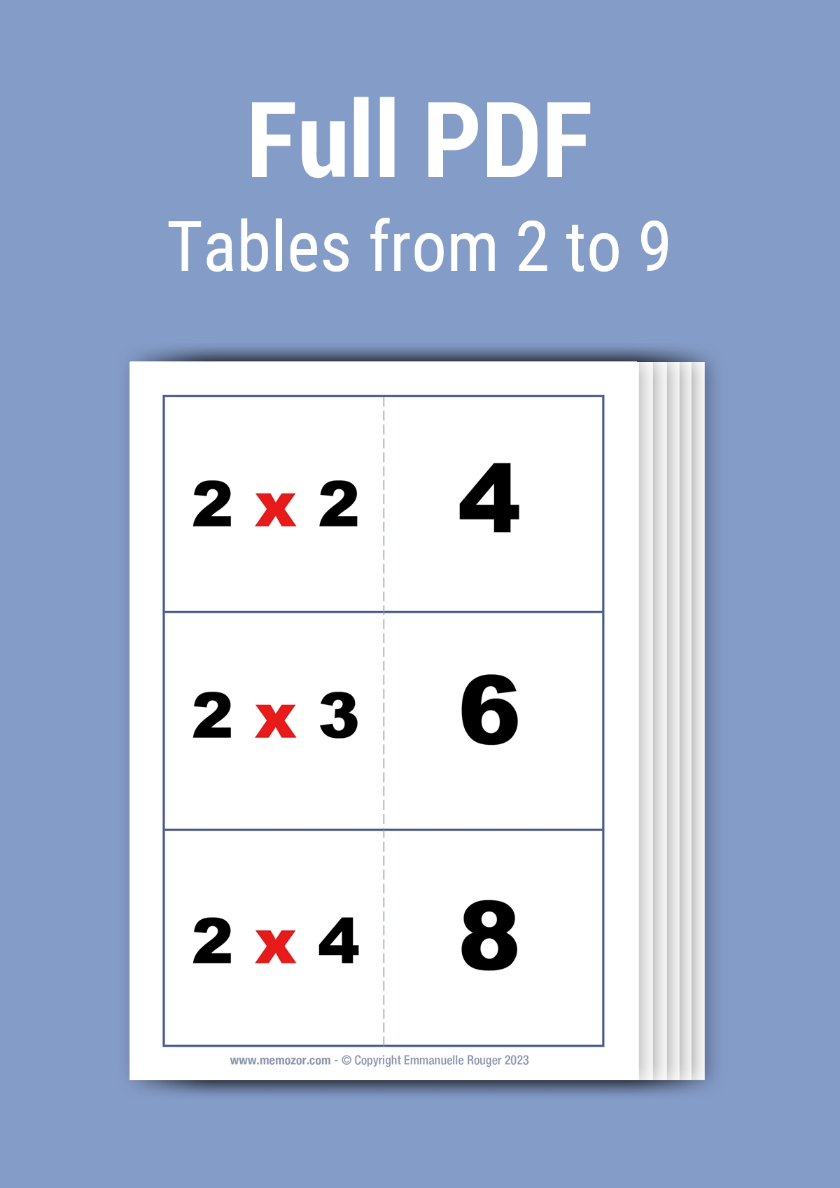 Multiplication Table Flash Cards Printable Pdf Cabinets Matttroy