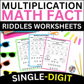 Multiplications Facts Worksheet Teaching Resources TPT