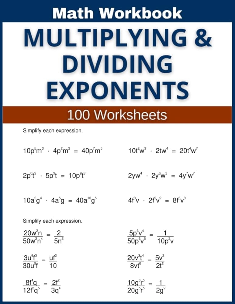 multiplying exponents worksheet