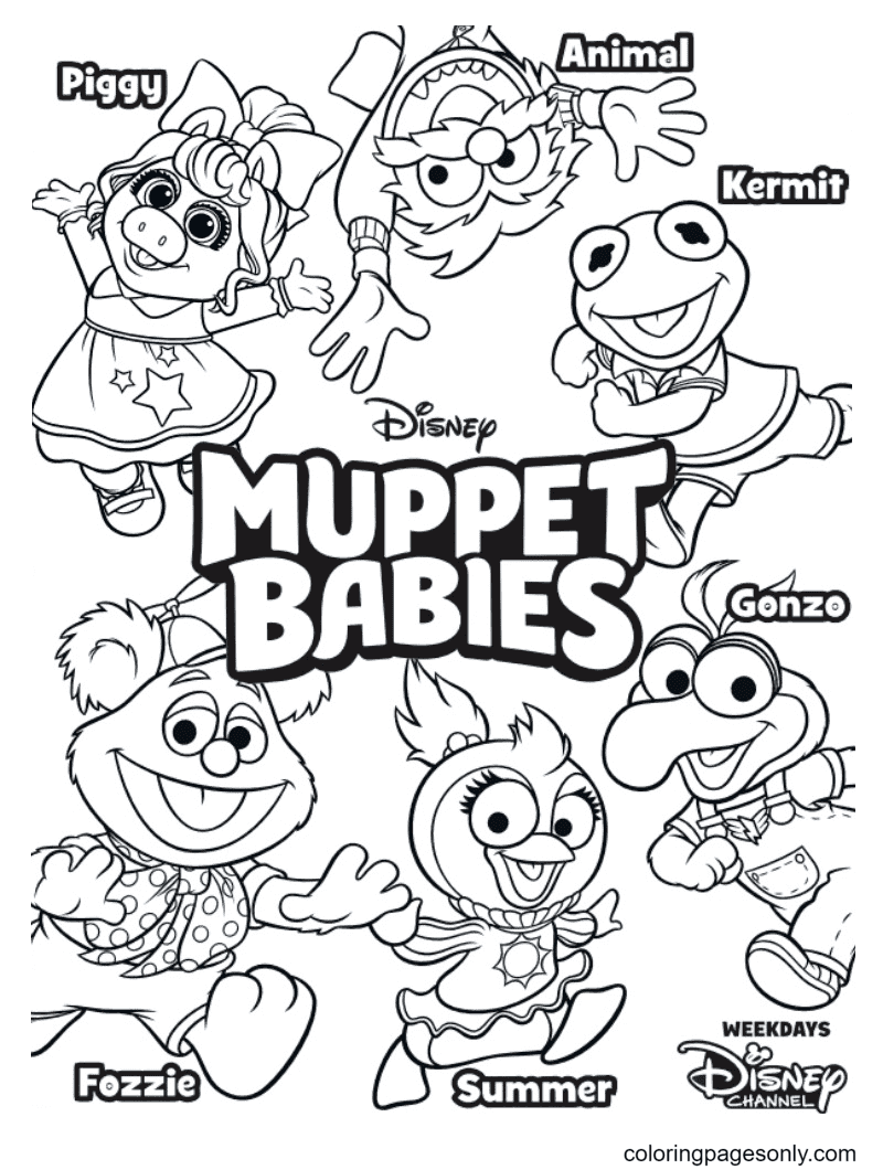 Muppet Babies Coloring Page Free Printable Coloring Pages The Best