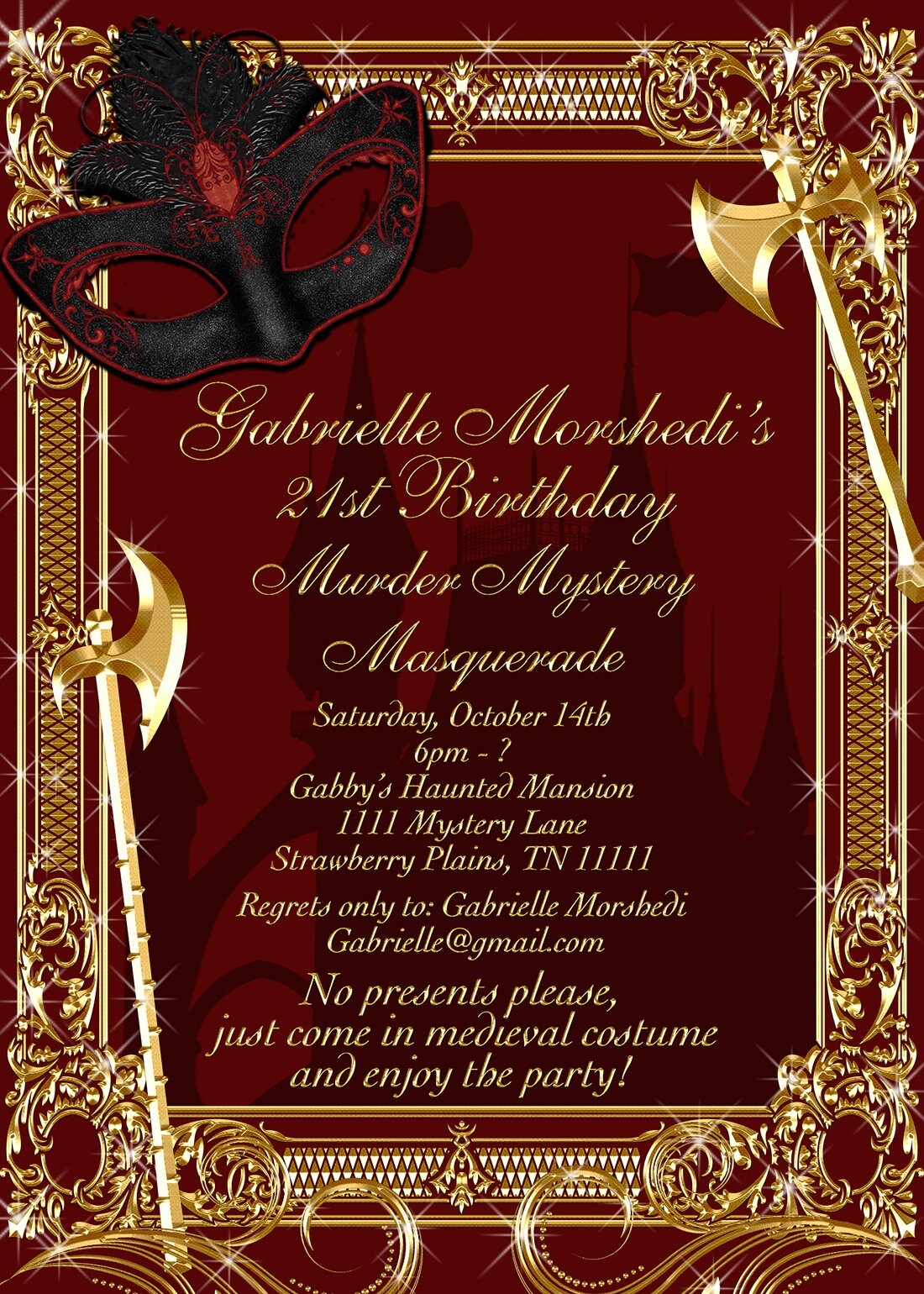 Murder Mystery Invitation Template Free