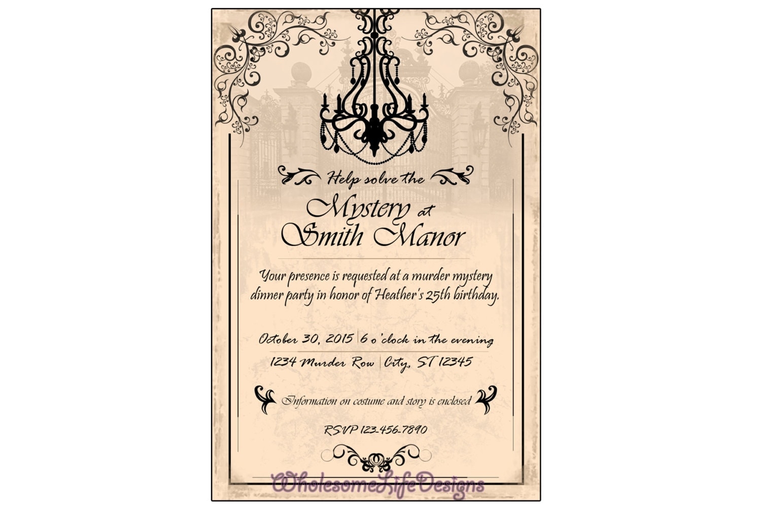 Murder Mystery Invitations Templates Free