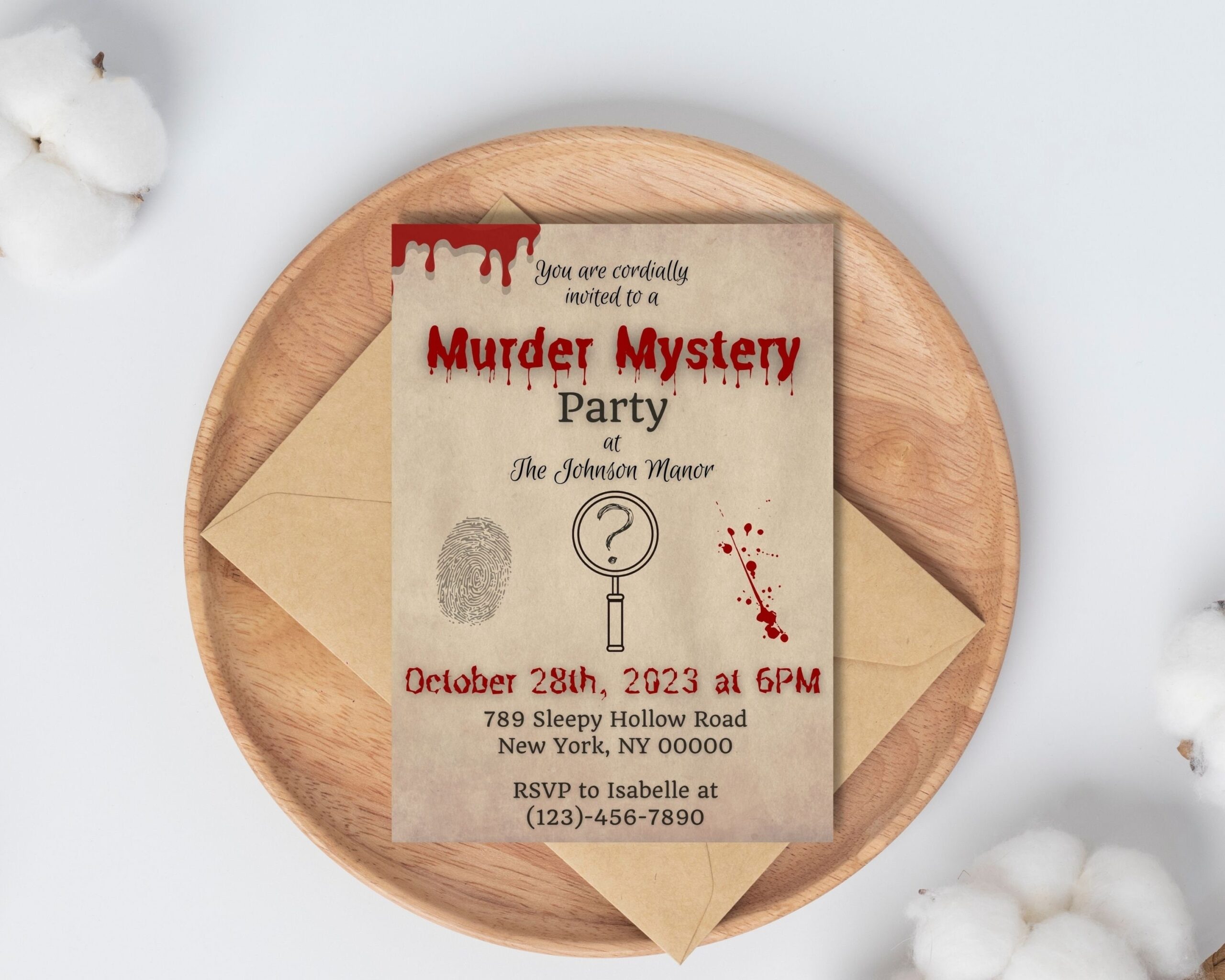 Murder Mystery Party Invitation Template Murder Myster Dinner 