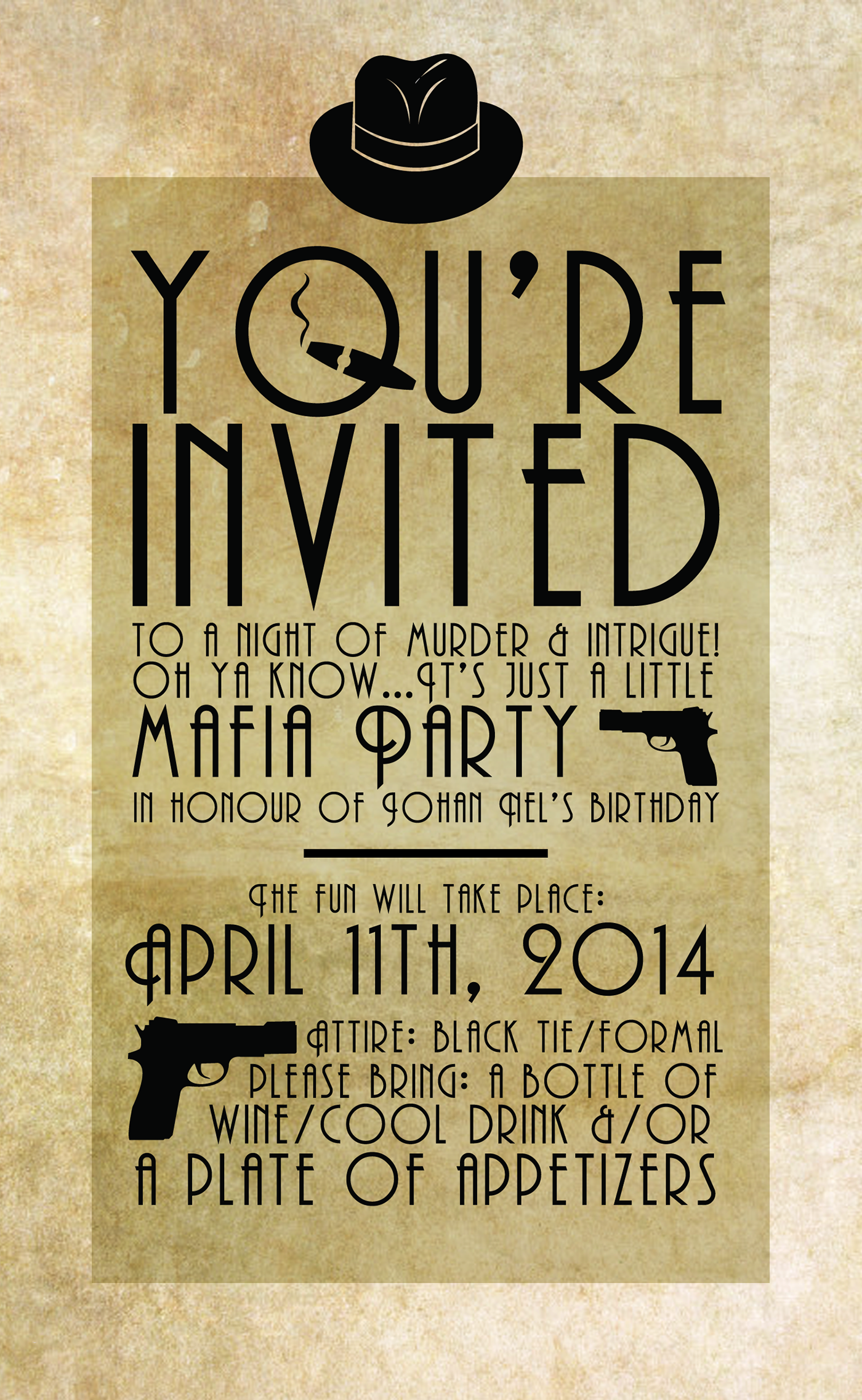 murder mystery invite template