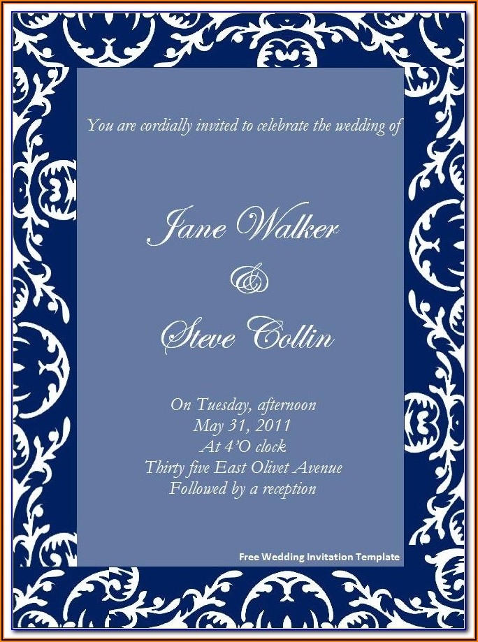 muslim wedding invitation templates free download