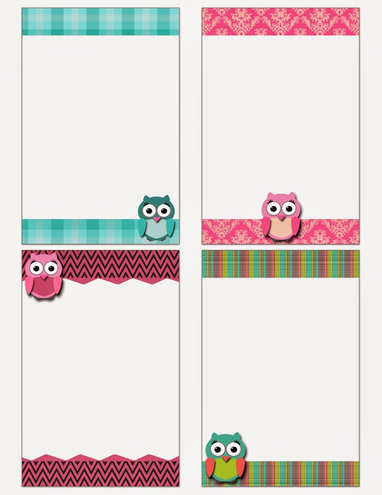 5 x 7 printable note cards