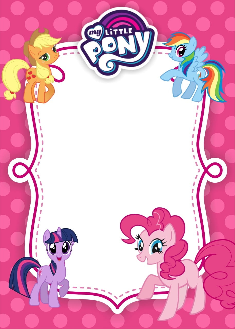 My Little Pony Birthday Invitation Template Equestria Edition FREE